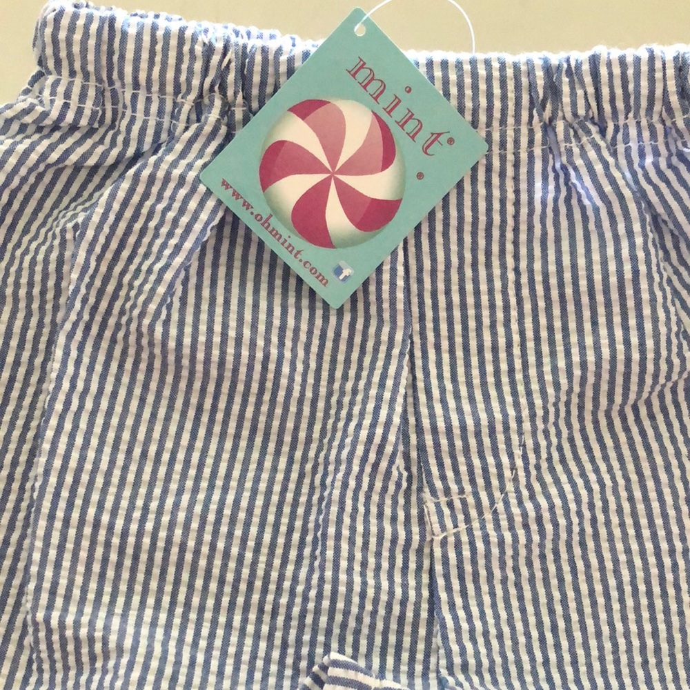 NWT Mint Seersucker Shorts 18 Mos.
